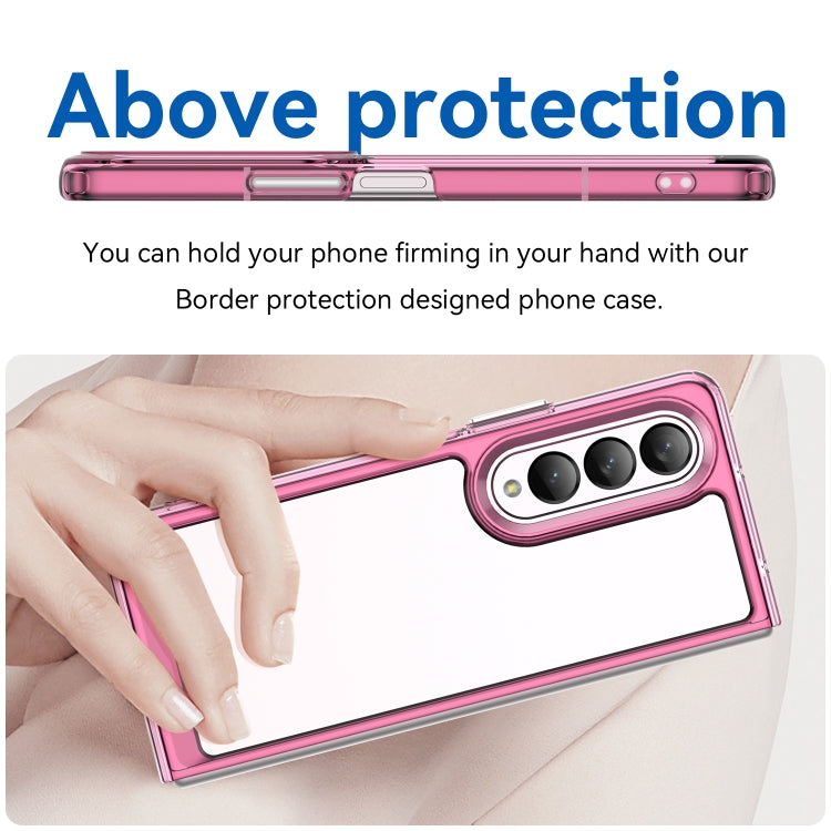 For Samsung Galaxy Z Fold3 5G Colorful Series Acrylic + TPU Phone Case