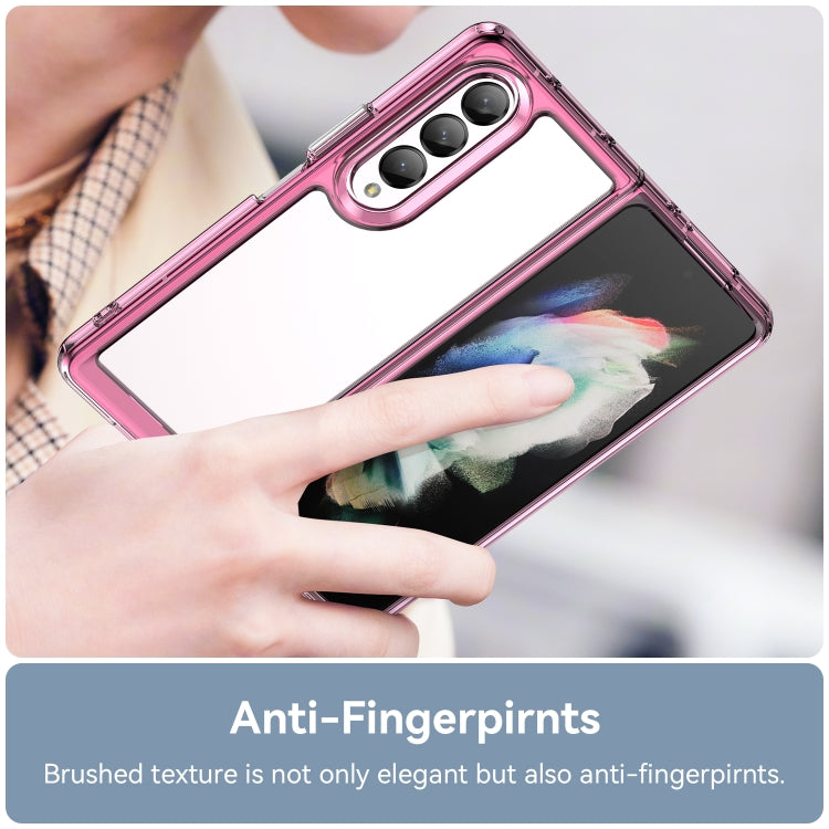 For Samsung Galaxy Z Fold3 5G Colorful Series Acrylic + TPU Phone Case