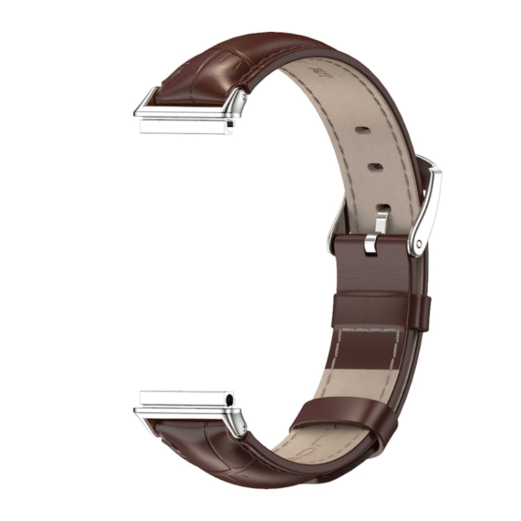 For Huawei Band 7 / 7 NFC MIJOBS Cowhide Leather Watch Band