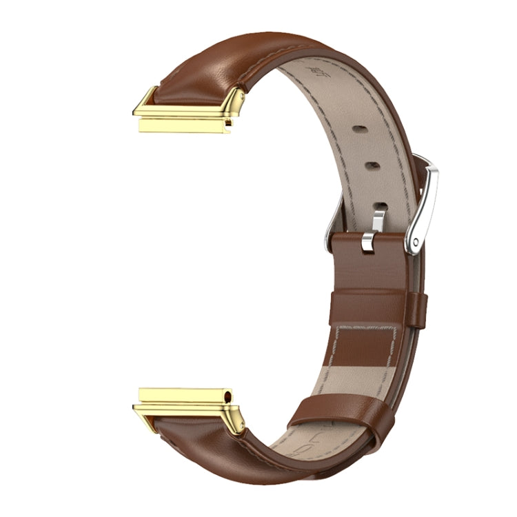 For Huawei Band 7 / 7 NFC MIJOBS Cowhide Leather Watch Band
