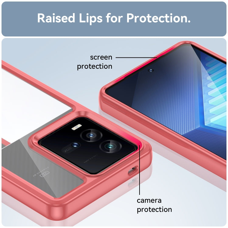 For vivo iQOO 9T Colorful Series Acrylic + TPU Phone Case
