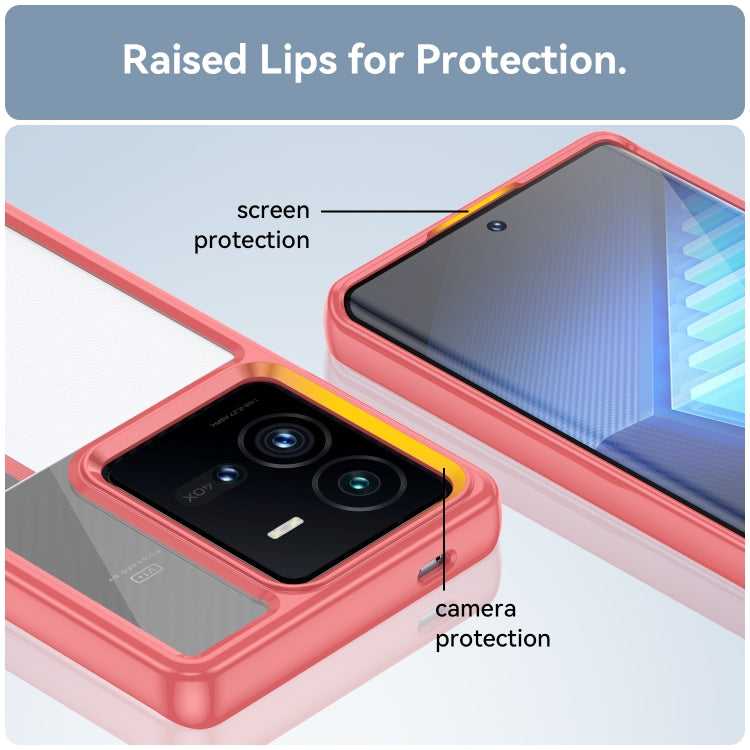 For vivo iQOO 10 Pro Colorful Series Acrylic + TPU Phone Case