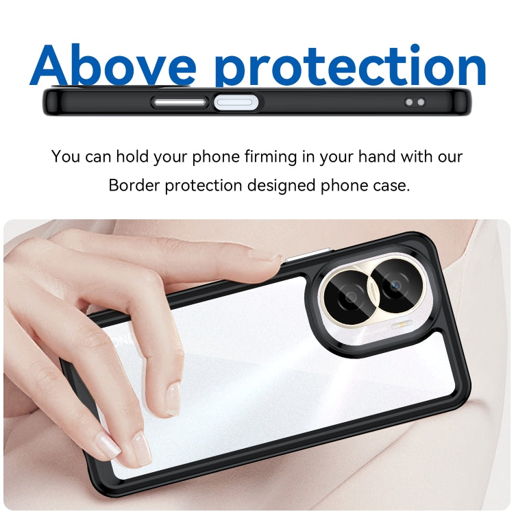 For Honor X40i Colorful Series Acrylic + TPU Phone Case