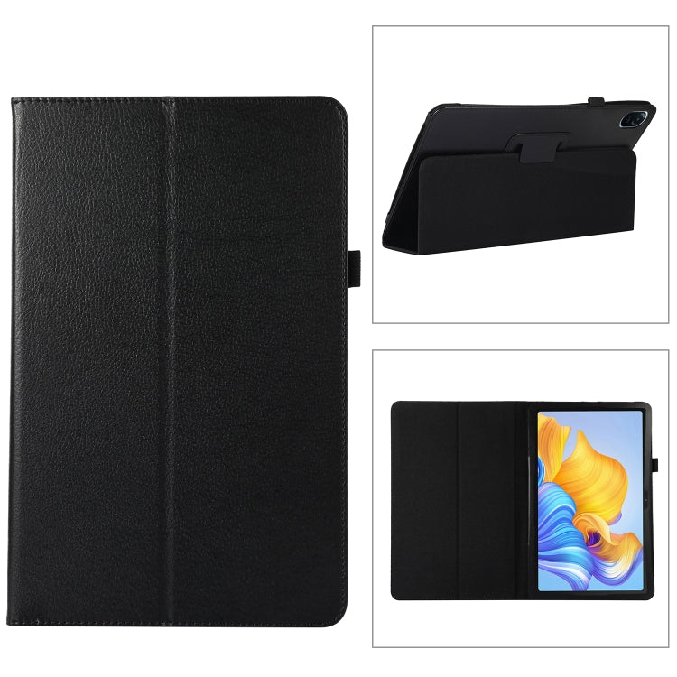 For Honor Pad 8 Litchi Texture Leather Tablet Case with Holder