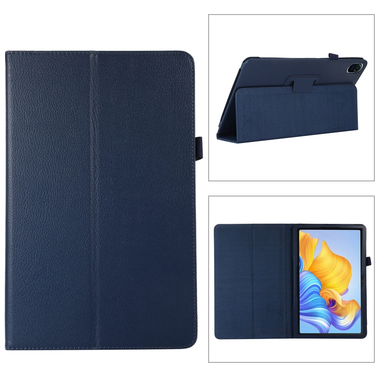 For Honor Pad 8 Litchi Texture Leather Tablet Case with Holder