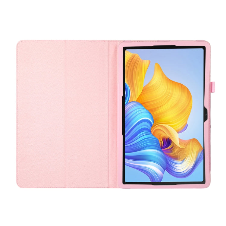 For Honor Pad 8 Litchi Texture Leather Tablet Case with Holder