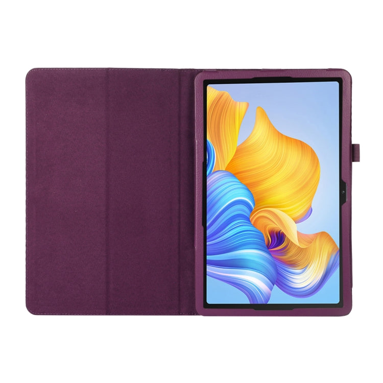 For Honor Pad 8 Litchi Texture Leather Tablet Case with Holder