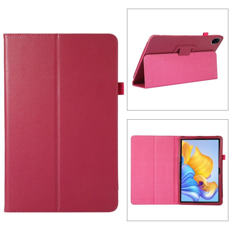 For Honor Pad 8 Litchi Texture Leather Tablet Case with Holder