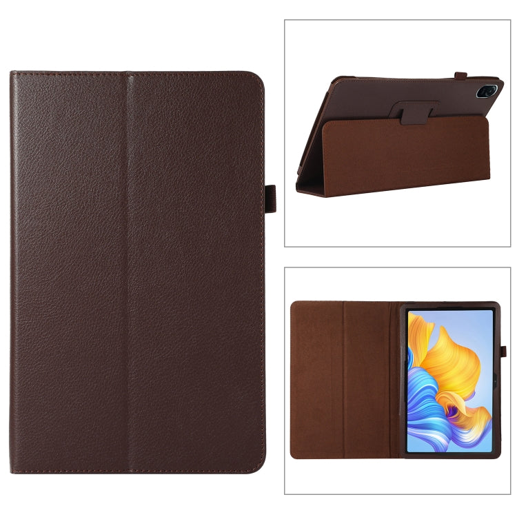For Honor Pad 8 Litchi Texture Leather Tablet Case with Holder
