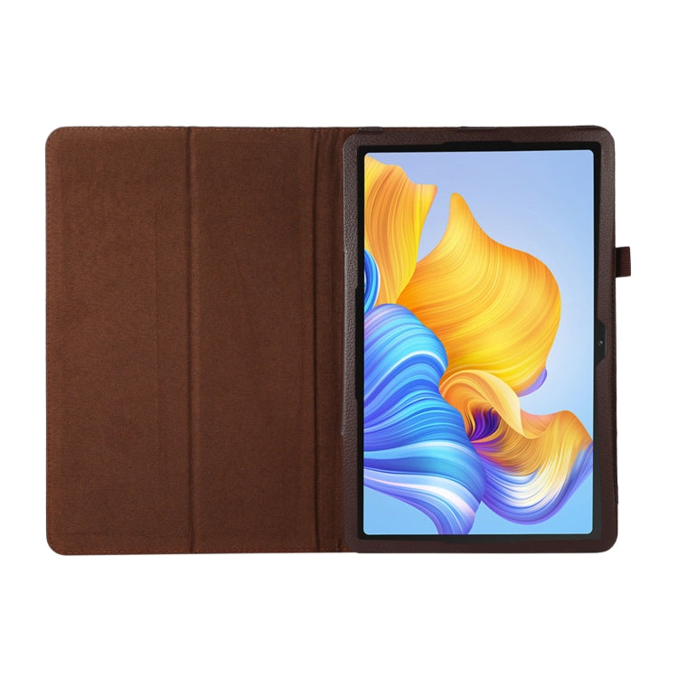 For Honor Pad 8 Litchi Texture Leather Tablet Case with Holder