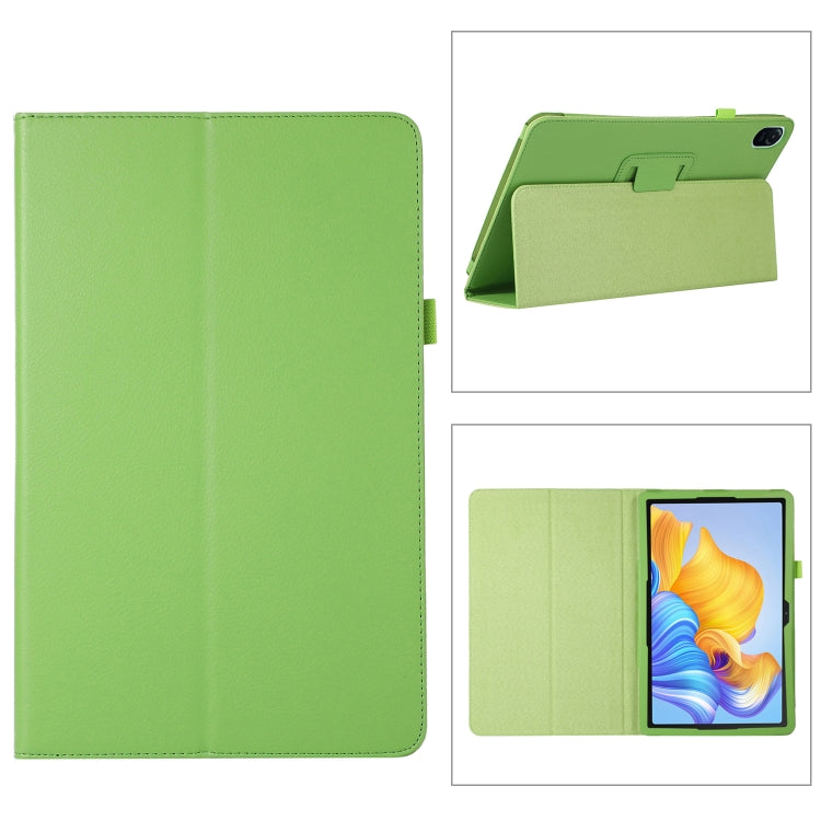 For Honor Pad 8 Litchi Texture Leather Tablet Case with Holder