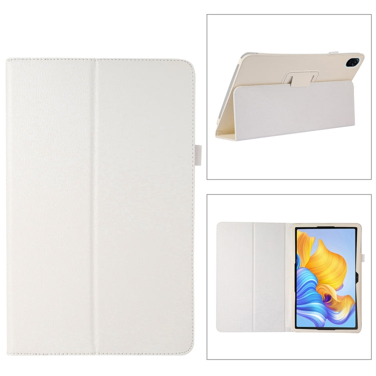 For Honor Pad 8 Litchi Texture Leather Tablet Case with Holder