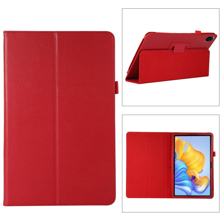 For Honor Pad 8 Litchi Texture Leather Tablet Case with Holder