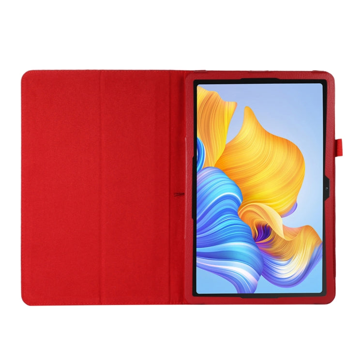 For Honor Pad 8 Litchi Texture Leather Tablet Case with Holder