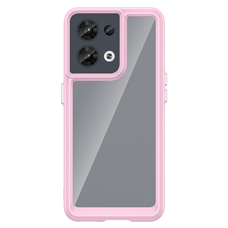 For OPPO Reno8 India Colorful Series Acrylic + TPU Phone Case