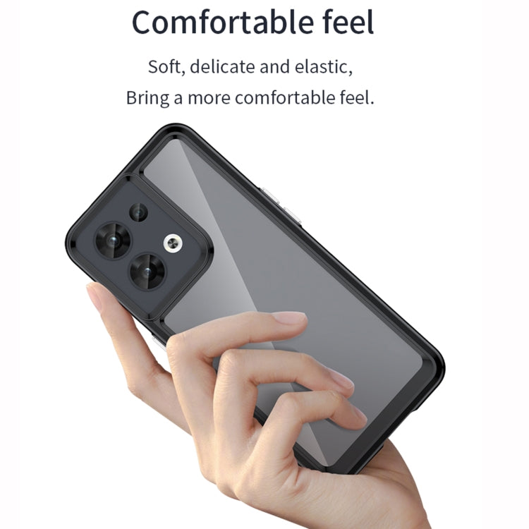 For OPPO Reno8 India Colorful Series Acrylic + TPU Phone Case