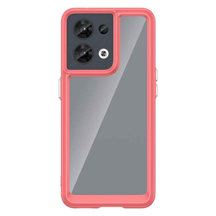 For OPPO Reno8 India Colorful Series Acrylic + TPU Phone Case