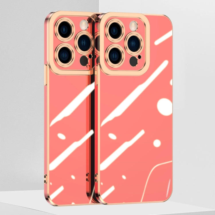 For iPhone 14 6D Electroplated Lens Protective Phone Case