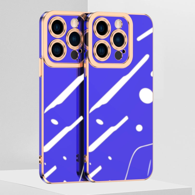 For iPhone 14 6D Electroplated Lens Protective Phone Case