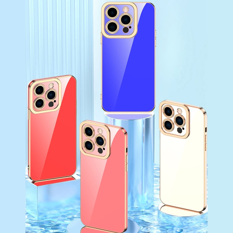 For iPhone 14 Pro 6D Electroplated Lens Protective Phone Case