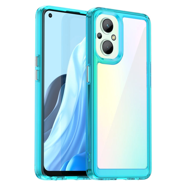 For OPPO Reno 7 Lite Colorful Series Acrylic + TPU Phone Case