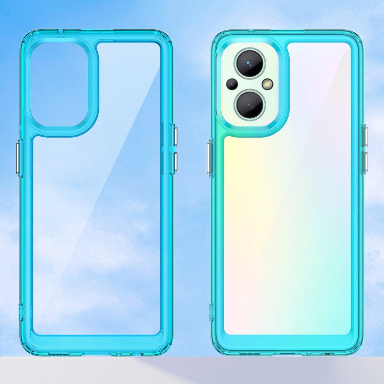 For OPPO Reno 7 Lite Colorful Series Acrylic + TPU Phone Case