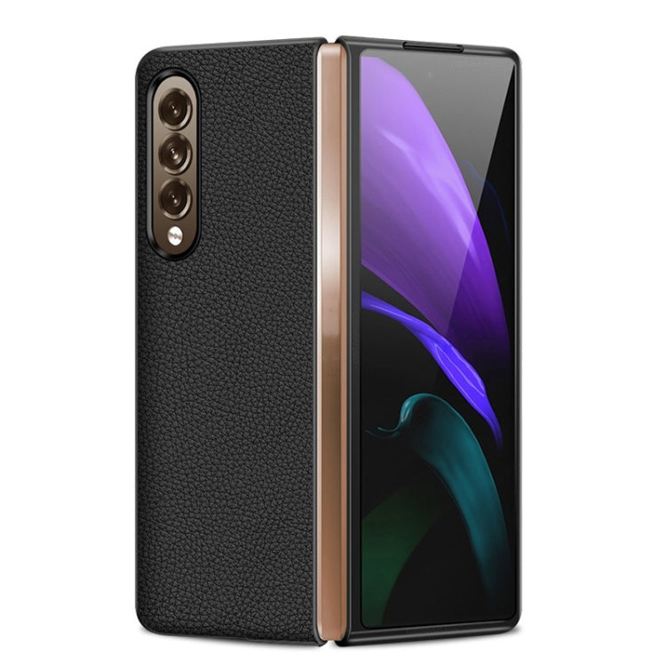 For Samsung Galaxy Z Fold4 Genuine Leather Protective Phone Case