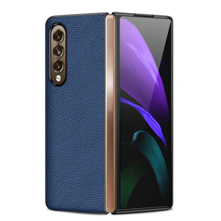 For Samsung Galaxy Z Fold4 Genuine Leather Protective Phone Case