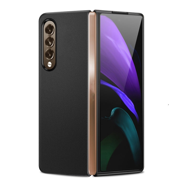 For Samsung Galaxy Z Fold4 Genuine Leather Protective Phone Case
