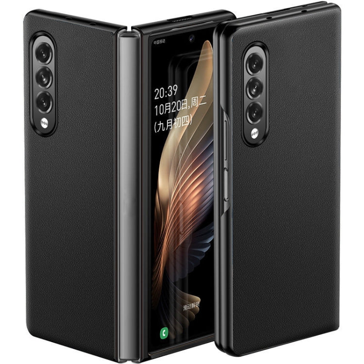 For Samsung Galaxy Z Fold4 Genuine Leather Protective Phone Case