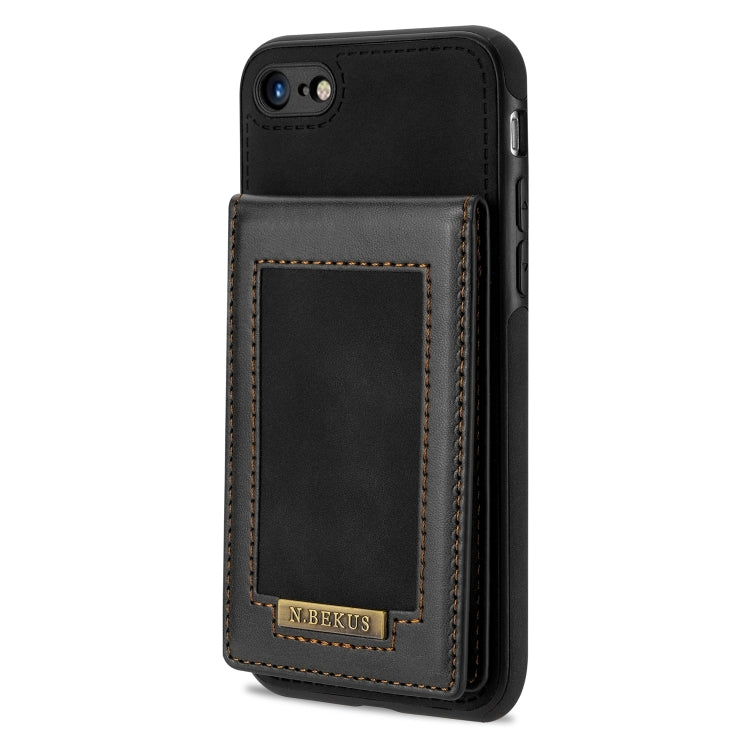 For iPhone SE 2022 / SE 2020 / 8 / 7 N.BEKUS Vertical Flip Card Slot RFID Phone Case