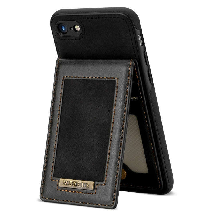 For iPhone SE 2022 / SE 2020 / 8 / 7 N.BEKUS Vertical Flip Card Slot RFID Phone Case
