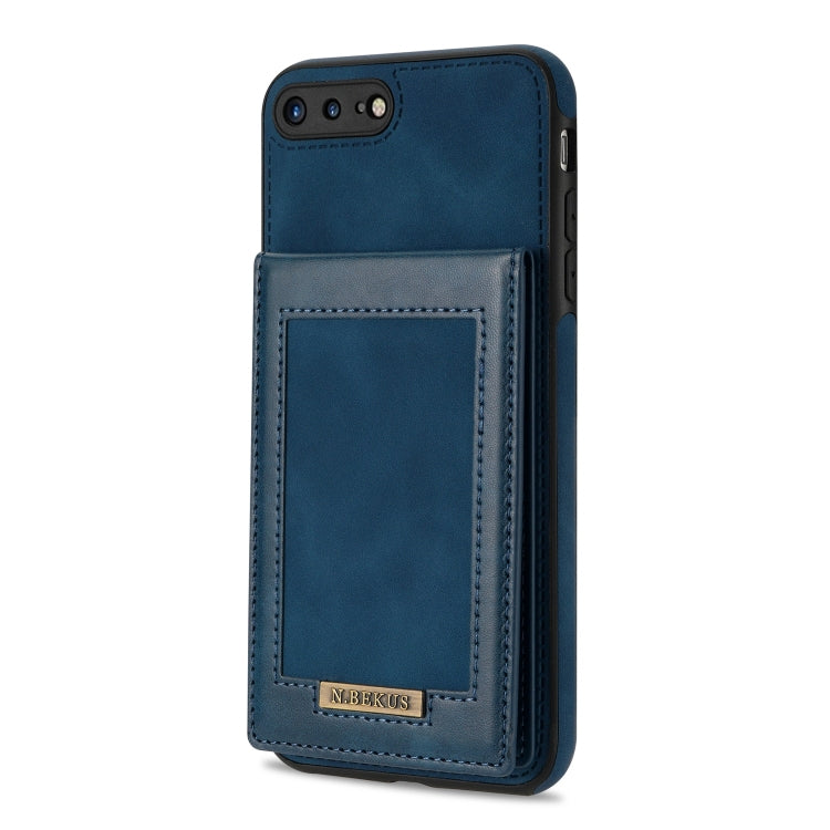 N.BEKUS Vertical Flip Card Slot RFID Phone Case For iPhone 8 Plus / 7 Plus