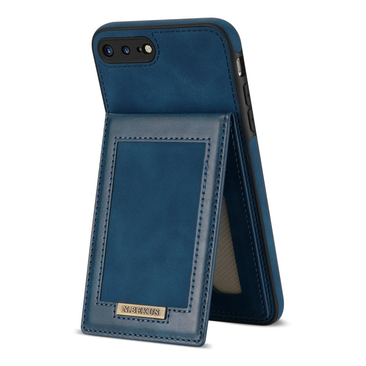N.BEKUS Vertical Flip Card Slot RFID Phone Case For iPhone 8 Plus / 7 Plus