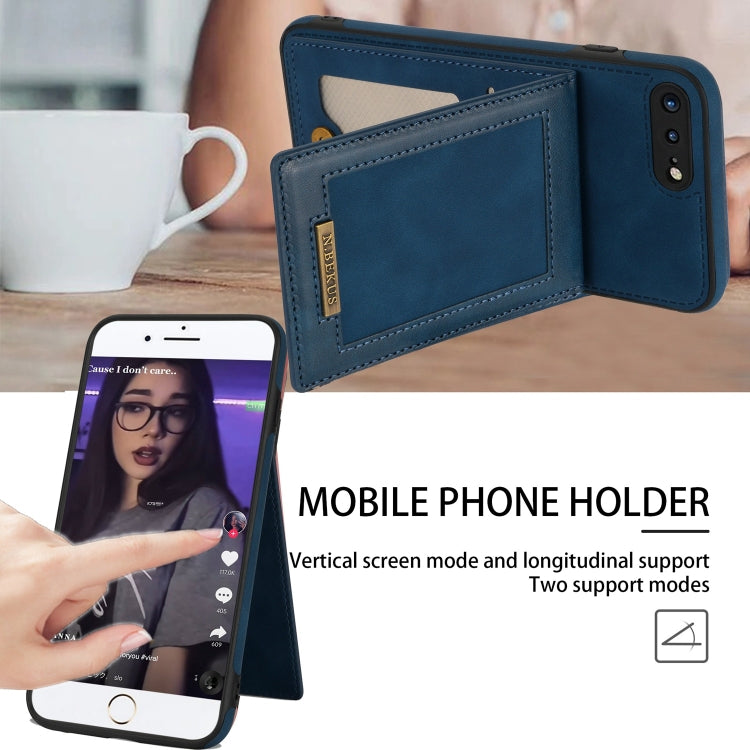 N.BEKUS Vertical Flip Card Slot RFID Phone Case For iPhone 8 Plus / 7 Plus