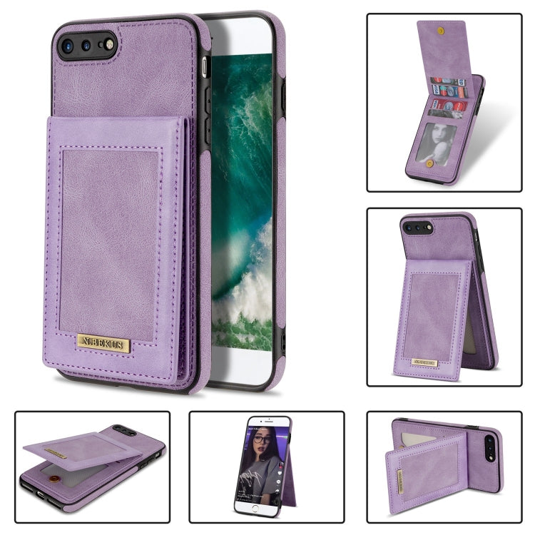 N.BEKUS Vertical Flip Card Slot RFID Phone Case For iPhone 8 Plus / 7 Plus