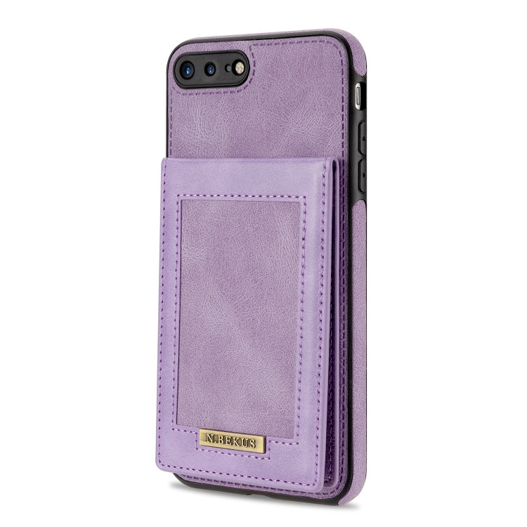 N.BEKUS Vertical Flip Card Slot RFID Phone Case For iPhone 8 Plus / 7 Plus