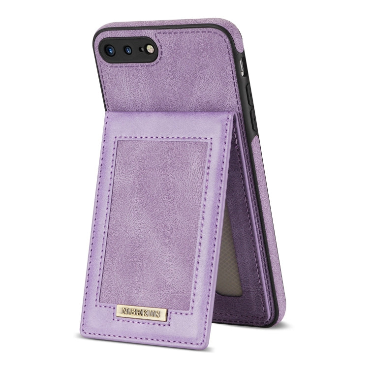 N.BEKUS Vertical Flip Card Slot RFID Phone Case For iPhone 8 Plus / 7 Plus