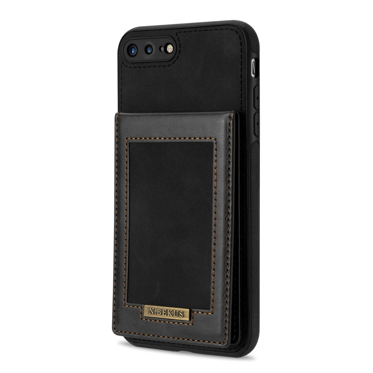 N.BEKUS Vertical Flip Card Slot RFID Phone Case For iPhone 8 Plus / 7 Plus