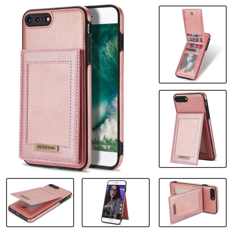 N.BEKUS Vertical Flip Card Slot RFID Phone Case For iPhone 8 Plus / 7 Plus