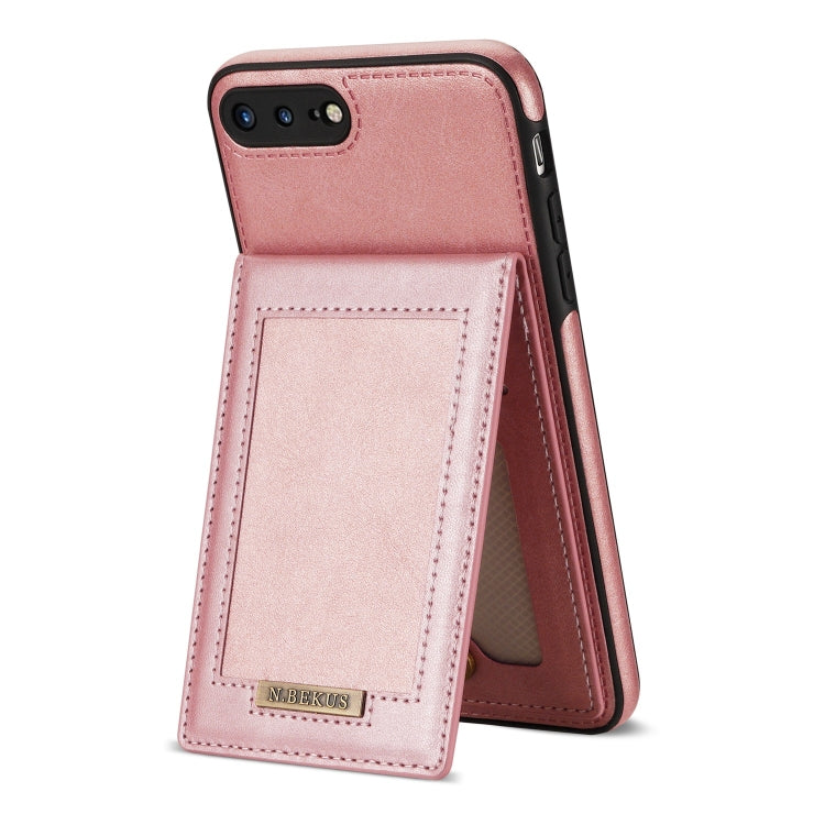 N.BEKUS Vertical Flip Card Slot RFID Phone Case For iPhone 8 Plus / 7 Plus