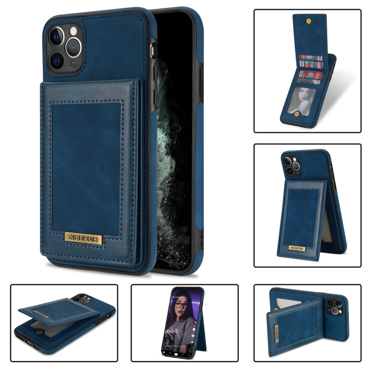 For iPhone 11 Pro N.BEKUS Vertical Flip Card Slot RFID Phone Case