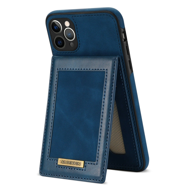 For iPhone 11 Pro N.BEKUS Vertical Flip Card Slot RFID Phone Case
