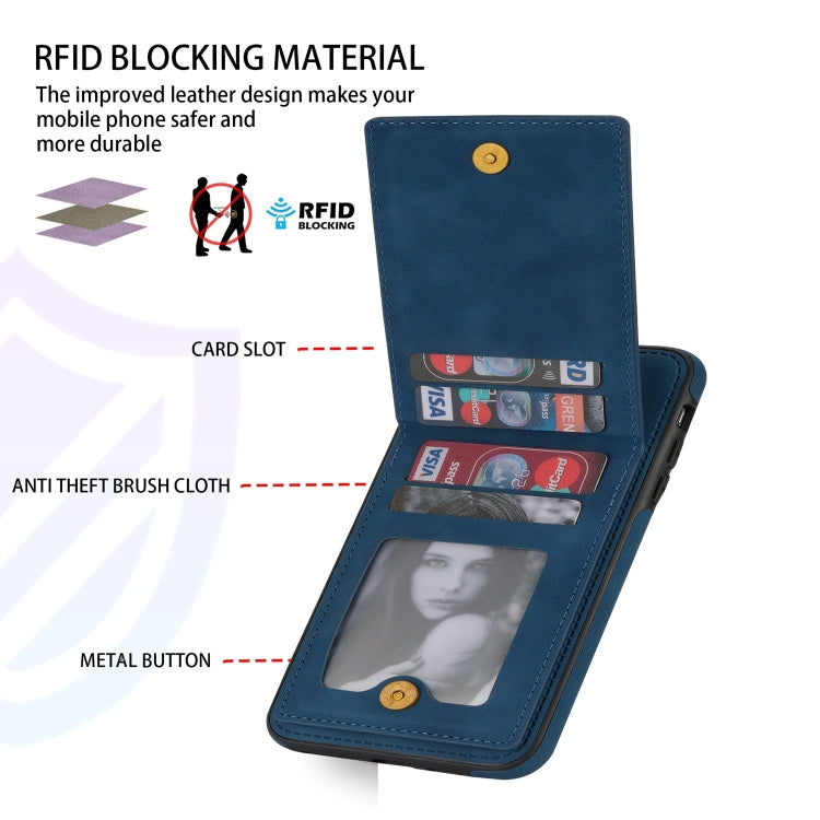 For iPhone 11 Pro N.BEKUS Vertical Flip Card Slot RFID Phone Case