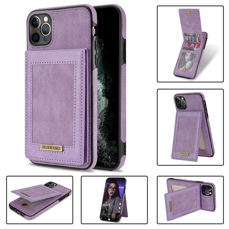 For iPhone 11 Pro N.BEKUS Vertical Flip Card Slot RFID Phone Case