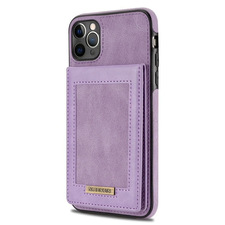 For iPhone 11 Pro N.BEKUS Vertical Flip Card Slot RFID Phone Case