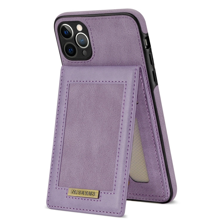 For iPhone 11 Pro N.BEKUS Vertical Flip Card Slot RFID Phone Case
