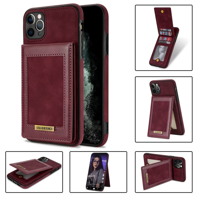 For iPhone 11 Pro N.BEKUS Vertical Flip Card Slot RFID Phone Case