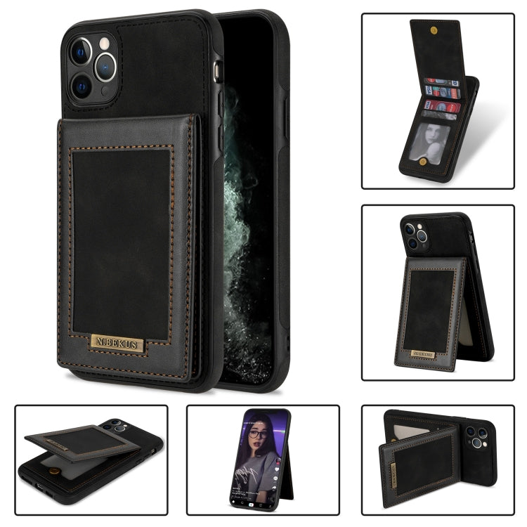 For iPhone 11 Pro N.BEKUS Vertical Flip Card Slot RFID Phone Case