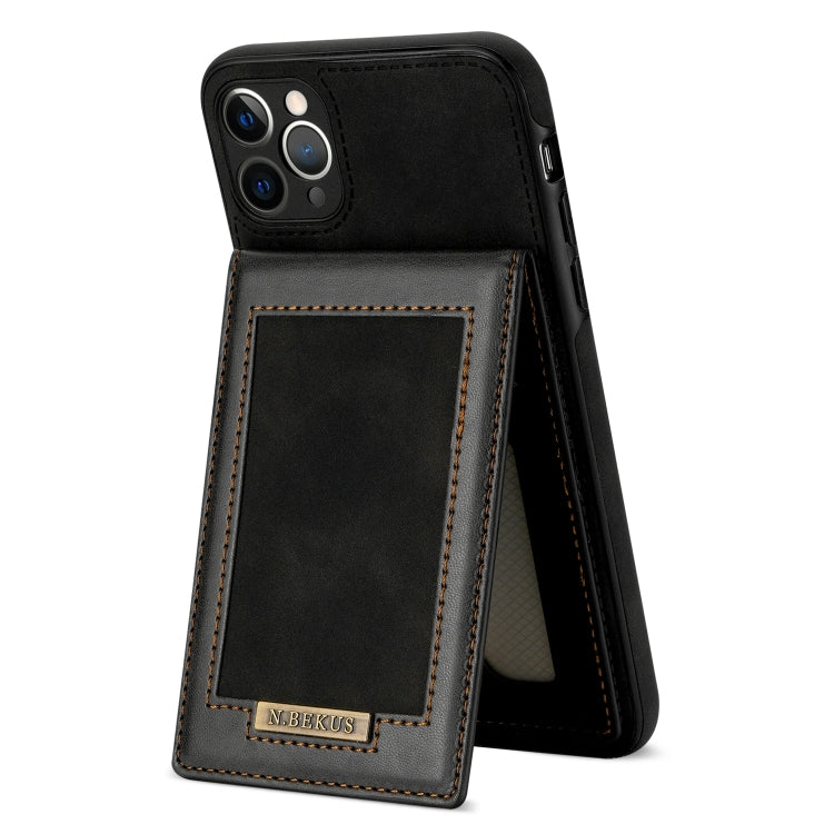 For iPhone 11 Pro N.BEKUS Vertical Flip Card Slot RFID Phone Case